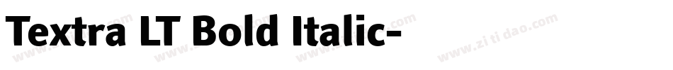 Textra LT Bold Italic字体转换